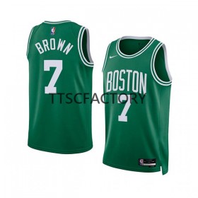 Boston Celtics Jaylen Brown 7 Nike 2022-23 Icon Edition Green Miesten Pelipaidat Swingman